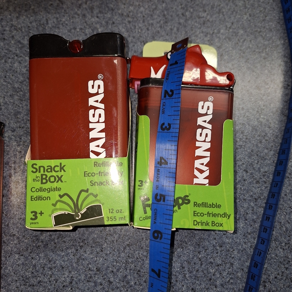 Arkansas Razorbacks Reusable Snack Boxes & Fun Top Drink Boxes, Brand Ne… - Picture 5 of 15